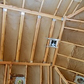 Insulation in rafters